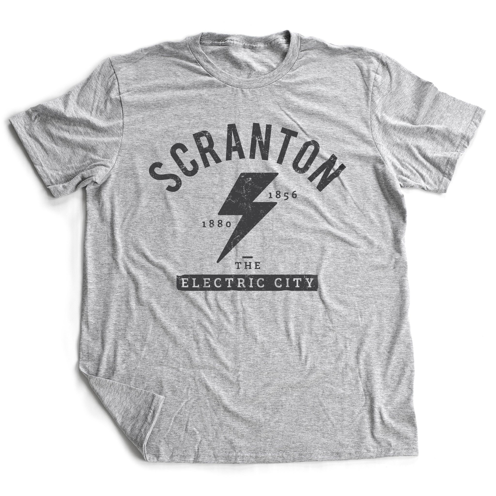 Scranton The Electric City - Dunder Mifflin - The Office Michael Scott and Dwight Schrute — funny, sarcastic parody — Premium Unisex T-shirt