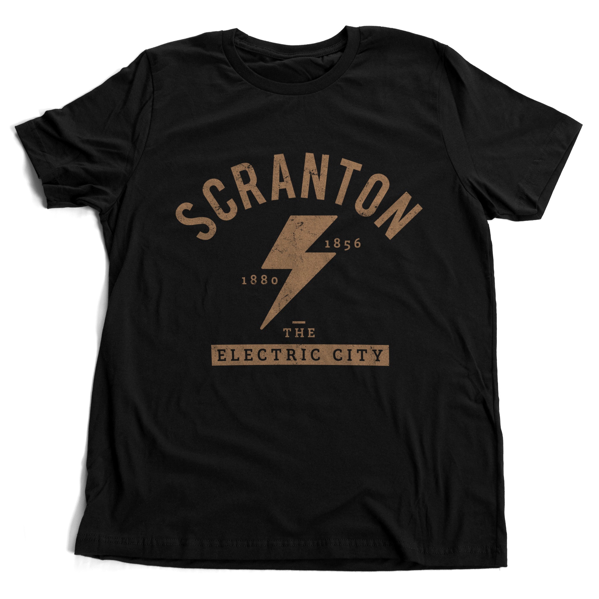 Scranton The Electric City - Dunder Mifflin - The Office Michael Scott and Dwight Schrute — funny, sarcastic parody — Premium Unisex T-shirt