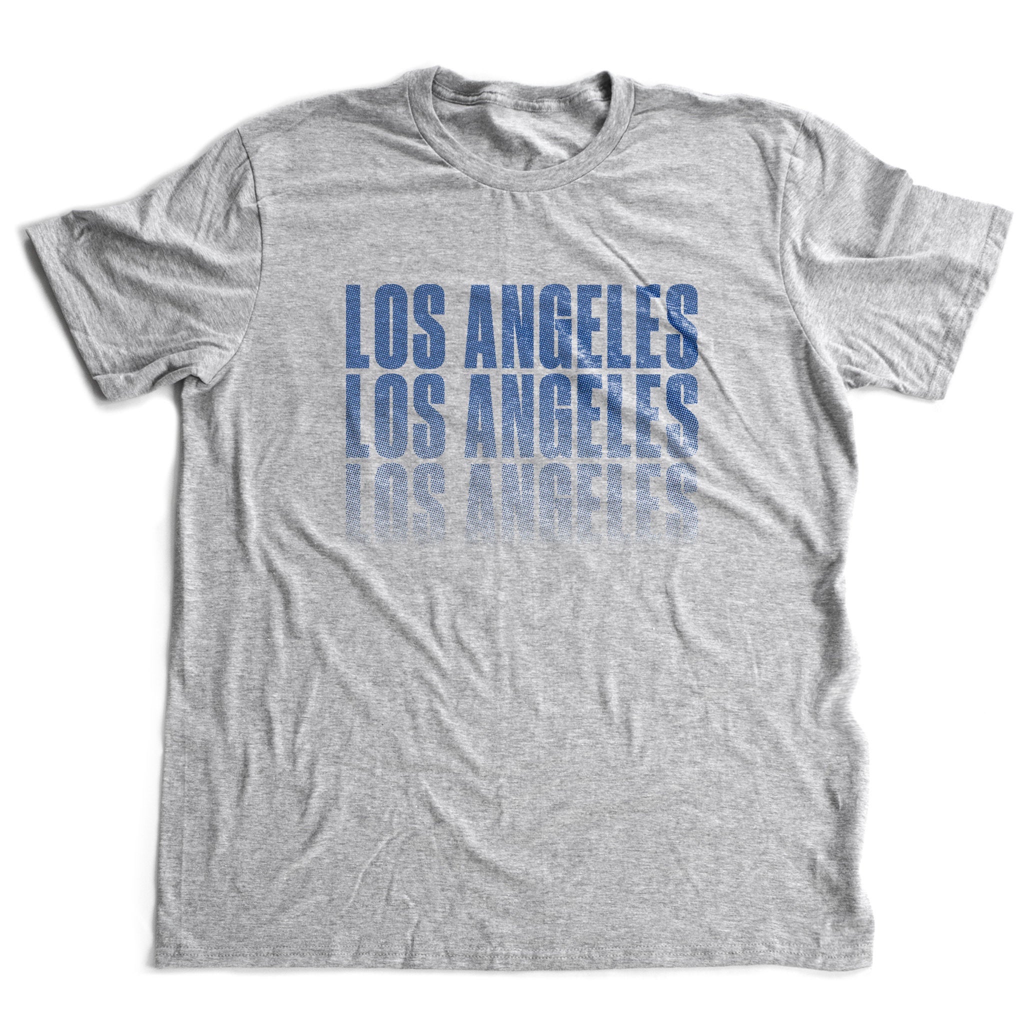 Los Angeles LA Kings Retro Brand Purple Soft Cotton Short Sleeve T-Shirt