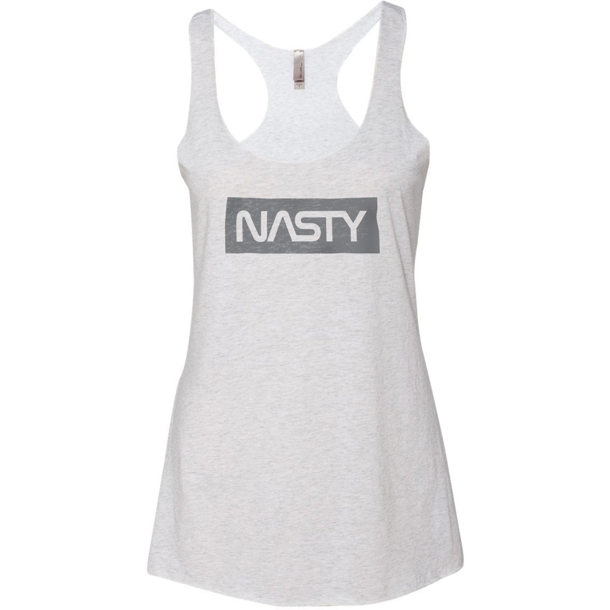 NASTY — a NASA parody/satire — Premium Women's Racerback Tank