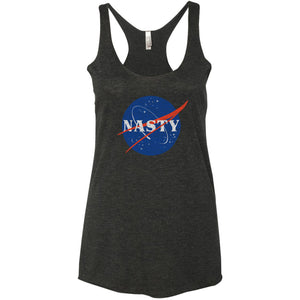 NASTY — a NASA Parody Women's Racerback Tank