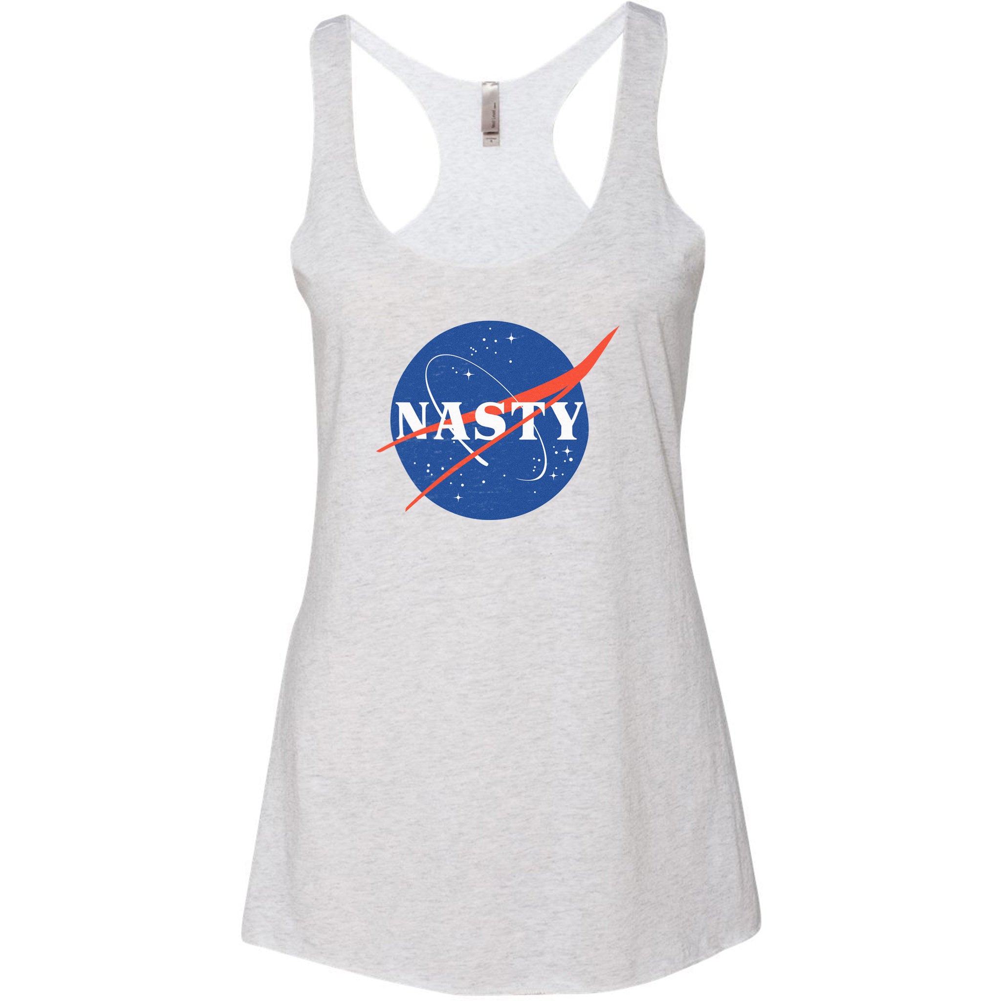 NASTY — a NASA Parody Women's Racerback Tank